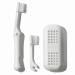 Travel toothbrush with Toothbrush case Xtr Space for Travel Toothpaste or Replaceable Toothbrush Heads|Camping Essentials for Outdoor Enthusiasts Perfect for Business Travel and the wild-White
