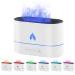 McBazel aroma diffuser 200ml with flames effect humidifier aroma diffuser 3 in 1 Air humidifier with 2 light modes waterless automatic switch -off function -white