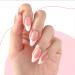 Gel Nail Polish Kit for French Tips Sheer Pink & White Nail Polish French Manicure Set with Nail Stamper Soak Off UV Nail Polish Manicure Tool for Women DIY at Home Color: Nude Pink - Buy Online on GoSupps.com