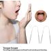 Stainless Steel Tongue Scraper - Effective Tongue Cleaner for Bad Breath & Oral Hygiene - Buy Online on GoSupps.com