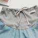 Maternity Denim Shorts - Elastic & Breathable for Summer - M Lace Light Blue - Pregnant Women - Buy Online on GoSupps.com