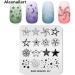 Alexnailart Nail Stamping Printing Plate Template Image Plate Stamper Scraper Star Pentagram Pattern Nail Art Decoration DIY Print Manicure Design FA027 - Buy Online on GoSupps.com