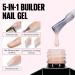 Tomicca 5-in-1 Nude-Rosa Builder Nail Gel 15ml | UV/LED Gel for Nail Extensions Strengthening & Design - Buy Online on GoSupps.com
