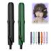 2-in-1 Mini Curling Wand & Flat Iron Hair Straightener Mini Dual Purpose Curling Iron Mini Curling Iron for Short Hair Portable Travel Curling Wand & Straightening Iron (2Pcs-A)