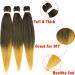 Buy SEGO 6 Packs EZ Braids Hair Extensions | 26 Inch Kanekalon Synthetic Crochet Hair - Natural Black & Yellow Brown - Buy Online on GoSupps.com