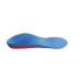 Simply BONZ Total Support Full Length EVA Insoles Large Men's 10-12 Women's 11-13 Blue Top/Red Heel