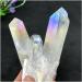 50-60g Natural White Angel Aura Crystal Cluster Electroplating Titanium Coating Quartz Cluster Stone Gifts Home Collections - Buy Online on GoSupps.com