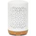 Earnest Living White Ceramic Essential Oil Diffuser - 250ml Timer Night Light & Auto Shut-Off | Ideal for Home Office & Aromatherapy Gifts - Buy Online on GoSupps.com