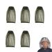 CHULAI 5 Pack Premium Mosquito Head Net Mesh Hat Face Netting Lightweight Durable Protective Cover Fly Insects Bugs Preventing for Camping Hiking Fishing Outdoor Activity