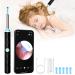 Ear Wax Removal 3.6mm 1296p HD Wireless Pocket LED Camera Ear Endoscope with 8 Earwax Cleaner Kit for Kids Adults Pet for iPhone Android Phone and Tablet(Black) Black-YY10