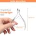 Thrau Nailhautschneider - Upgraded Nail Skin Pliers for Perfect Pedicure | Safe Sharp and Comfortable Handle | International Shipping Available - Buy Online on GoSupps.com