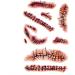 Chucky Costume Fake Blood Zombie Scars Tattoos Bloody Scar with Fake Blood Costume Makeup Halloween Decorations Party Favor