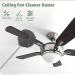 UYEXM Ceiling Fan Cleaner Duster with 2 Detachable Dusting Head Ceiling Fan Blade Cleaner with Extension Pole Adjusts 12.9 to 60inch Ceiling Fan Cleaner for Cleaning Walls Furniture Window Top - Buy Online on GoSupps.com