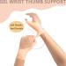 Nuanchu Gel Wrist Thumb Support Braces - Unisex Waterproof Compression Sleeve for Arthritis & Typing Pain (4 Pieces) - Buy Online on GoSupps.com