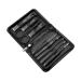 Nail Clipper Set 9-Piece Nail Clippers Set Adult Nail Clippers Pedicure Kit Carbon Steel Nail Beauty Kit Portable Travel Beauty Kit Nail Clipper Kit (Color : A-9 Piece Set)