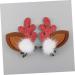 minkissy 4 Pairs Christmas Antler Hair Reindeer Hair Clips Reindeer Cosplay Costume Reindeer Barrette Hair Clips for Girls Party Headdress Antlers Headband Flocked Plastic Woman - Buy Online on GoSupps.com