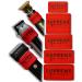 Clipper Grip SGR50 Professional Barber Grippers by Supreme Trimmer | 5 Piece Non-Slip Clipper Grips Barber Sleeve for Clipper Trimmer & Shaver | Red - Buy Online on GoSupps.com