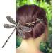 Vintage Silver Dragonfly Hair Clips & Bobby Pins - Elegant Hair Accessories for Women & Girls - Buy Online on GoSupps.com