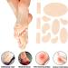 Moleskin Adhesive Pads for Feet - Blisters Prevention Padding - 110 Pieces in 11 Shapes - Buy Online on GoSupps.com