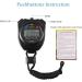 Vicloon Digital Sports Stopwatch Timer Large LCD Stainless Steel Ideal for Football Basketball Running Swimming & Fitness (Black) - Buy Online on GoSupps.com