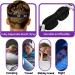 BEGONBOHO 3D Contoured Sleep Mask 2 Pack for Women Men - Comfortable & Adjustable Eye Blinder for Travel, Nap, Yoga - Super Soft & Breathable (Black/Blue) - Buy Online on GoSupps.com