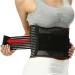 Adjustable Waist Trainer Belt Unisex Lower Back Brace Spine Support Waist Belt Orthopedic black2 M - Buy Online on GoSupps.com