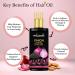 Onion Blackseed Hair Oil - Advanced Hair Growth Solution for Dandruff & Hair Fall - 100ml - International Shipping Available - Buy Online on GoSupps.com