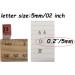 36 Pcs Small Wooden Rubber Stamps 0.2 Inch Letters & Numbers for DIY Crafts - Set B - Buy Online on GoSupps.com