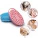 2 in 1 Exfoliating Body Scrubber: Silicone Shower Massager Brush with Premium Loofah Head - Skin, Scalp, and Hair Exfoliation in Shower - Buy Online on GoSupps.com