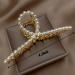 Large Gold Hair Claw Clips for Thick Hair - White Pearl Hair Accessories for Women - Buy Online on GoSupps.com