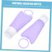 minkissy 1 Set 2 Silica Gel Bottle Empty Squeeze Containers Body Wash Empty Silicone Bottle Cleaning Soap Condiment Bottle Cream Makeup Lotion Dispenser Purple Makeup Stand Travel Portable 16X6cm Purple - Buy Online on GoSupps.com