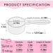 Food Grade Melamine Scoop Set - 1 Cup and 1/2 Cup Pink Scoops for Pet Food, Flour, Candy - Plastic Dry Measuring Cup for Canisters and Freezer - Buy Online on GoSupps.com