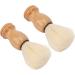Deosdum Mini Brush Set - 2pcs Portable Wooden Handle Soft Brushes for Beard Cleaning | Ideal for Home & Travel - Buy Online on GoSupps.com