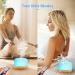 Asanmu 450ml Aroma Diffuser for Essential Oils - Ultrasonic Aromatherapy Device with 7 Color Lights | Perfect for Weddings & Home Fragrance - Buy Online on GoSupps.com