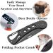 Stainless Steel Folding Beard Comb for Men - Anti-Static Pocket Comb for Beard and Mustache Styling - Buy Online on GoSupps.com