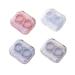 Bantre 4 pieces of contact lens containers Transparent contact lens end can be portable contact lens container for home contact lens end can portable trips for at home and travel