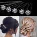 Chic Pearl Hair Pins for Wedding - Set of 40 Silver with Sparkling Rhinestones Perfect Accessory for Brides Bridesmaids Women and Girls - Buy Online on GoSupps.com