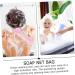 CANIGHT 10pcs Foaming Soap Loofah Soap Cleaning Sponge Scrubbing Net Face Cleansing Foaming 14.5x5cm As Shown 1 - Buy Online on GoSupps.com