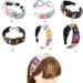 Limtula Floral Knitted Headband for Women Stretch Turban Floral Crocheted Granny-square Ethnic Style Tie Head Wrap Headband Colored flower he - Buy Online on GoSupps.com