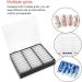 High-End False Nail Art Box | Clear Manicure Tool Storage with Gems & Beads | International Shipping - Buy Online on GoSupps.com