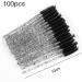 100pcs Crystal Eye Brush Brush Mascara Wands Eye Applicator Brush for Eyelashes Extensions Eye Makeup Kit Tool Spoolies - Buy Online on GoSupps.com