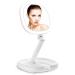 BEAUTIFIVE Lighted Makeup Mirror, Double Sided Magnifying Mirror, Vanity Mirror with Lights, Smart Design with Brightness&Angle&Height Adjustability, Folding Compact Mirror, LED Mirror for Travel1/7X 1X/7X