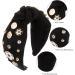 scicent Black Hair Band Knotted Headband for Women Sport Hairbands Soccer Charms Wide Top Knot Headpiece Soccer Game Day Hair Accessories Gifts for Girls Fans - 25312 - Buy Online on GoSupps.com