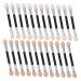 Healeved 24pcs Latex Eye Shadow Stick Women Makeup Brush Makeup Girl Makeup Brush Small Makeup Brush Eyeshadow Makeup Sticks Eyeshadow Double Sided Makeup Supplies
