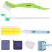 UNMOT Pet Cage Cleaner Set - Ideal for Small Animal Cages - Includes Brush, Dustpan, Broom, and Sponge - Perfect for Rabbit, Guinea Pig, Hamster, Cat, and More - Buy Online on GoSupps.com