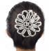 Handmade Crochet Pearl Rhinestone Hair Bun Cover - White Hair Snood for Ballet Dance and Skating - Buy Online on GoSupps.com