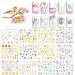 DANNEASY Nail Water Transfer Stickers - 48 Animal Flower Designs with Nail File & Cuticle Stick Kit - Buy Online on GoSupps.com