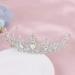 Lurrose Crystal Princess Crown Sparkle AB Rhinestone Bridal Tiara Pageant Hair Accessories for Women (Silver) - Buy Online on GoSupps.com