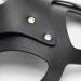 Faux Leather Open Eye Bondage Mask - Adult BDSM Roleplay Toy for Halloween Fancy Dress - Black Bunny Cat Fox Mask - Buy Online on GoSupps.com