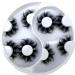 AMSDCN Lashes Fluffy 3D Faux Mink Lashes 25mm Long Natural Look False Eyelashes for Eye Makeup Reusable Eyelashes (5pairs-Awx6)
